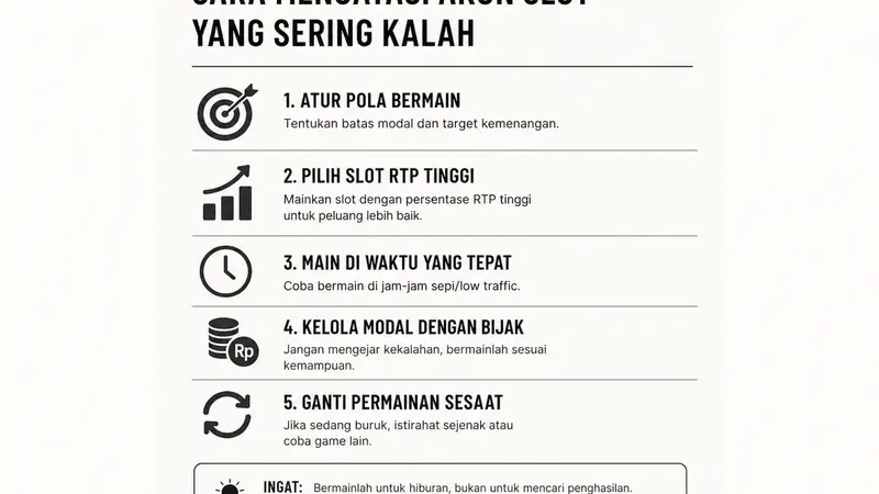 Strategi Ampuh Mengatasi Kekalahan di Slot Online